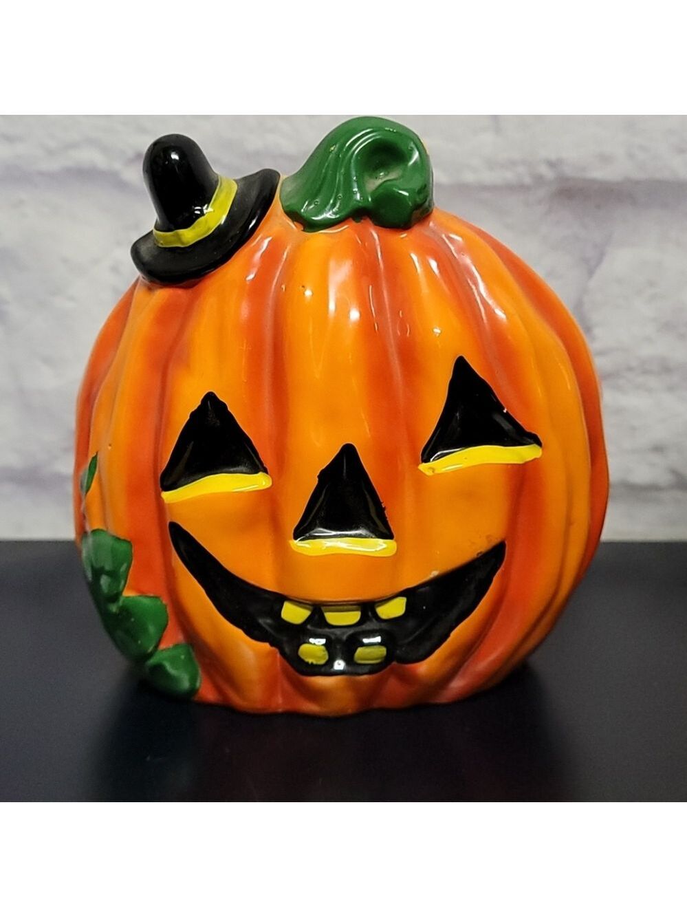 Vintage Rubens Jack-o'-lantern Pumpkin planter
